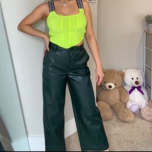 ARITZIA BABATON LEATHER CULOTTE PANTS